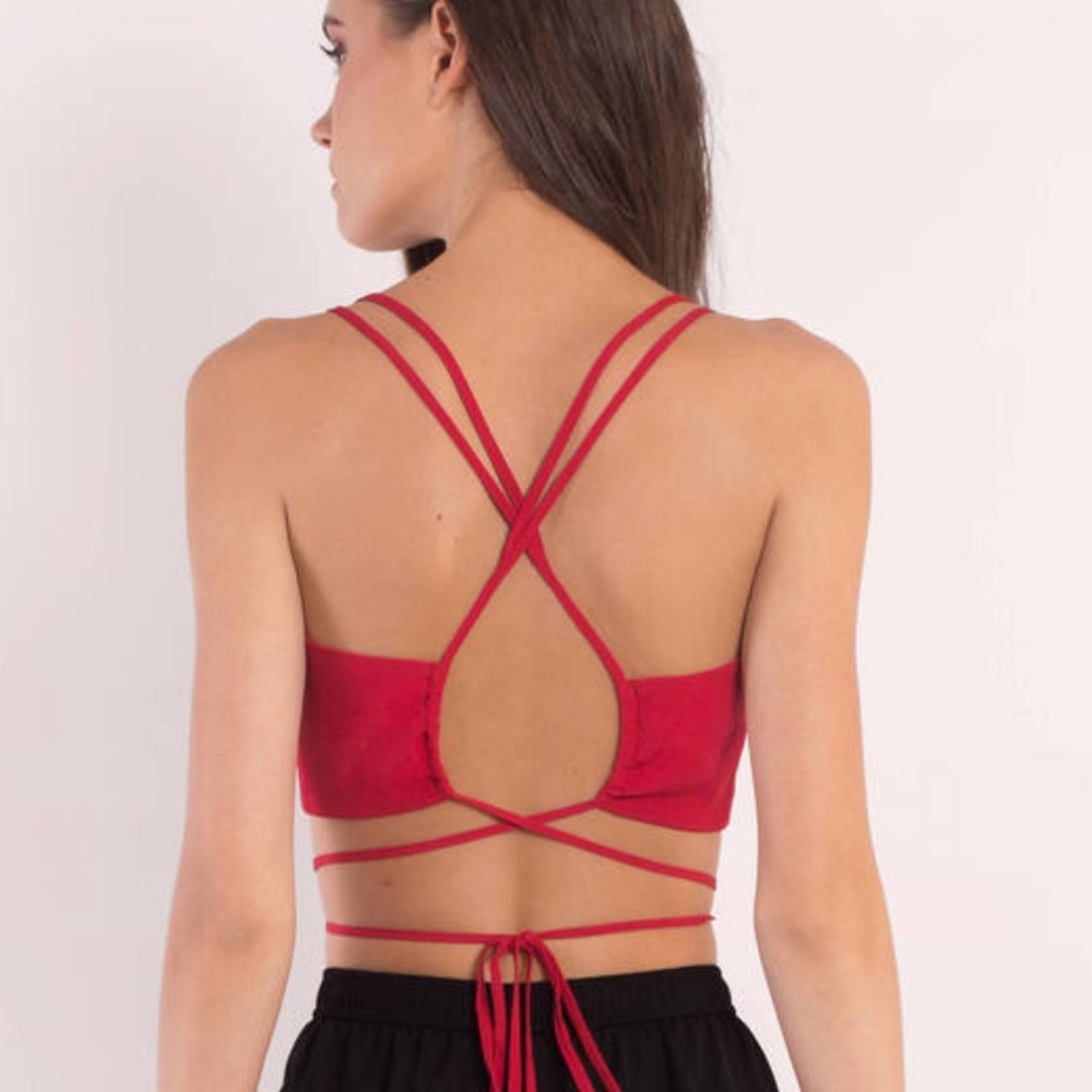 Red Crop Top - Picture 4 of 4